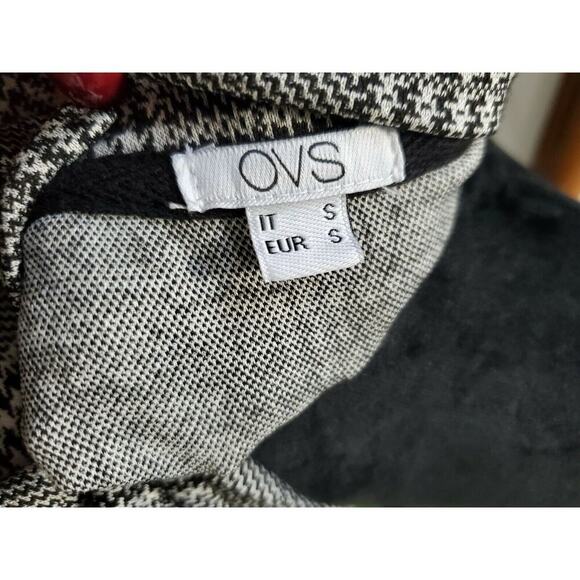 OVS Women's White & Black Polyester Round Neck Long Sleeve Top Shirt Size Small - Picture 9 of 12